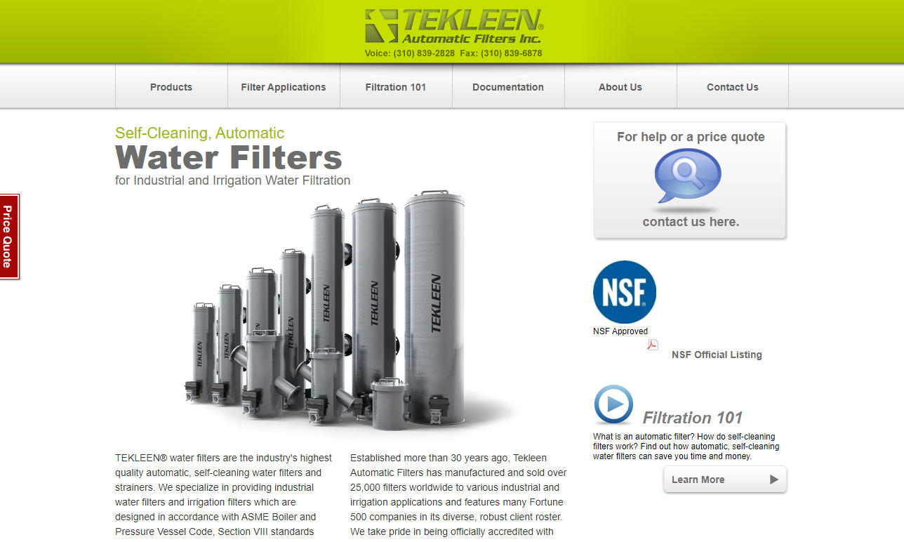 TEKLEEN Automatic Filters, Inc.